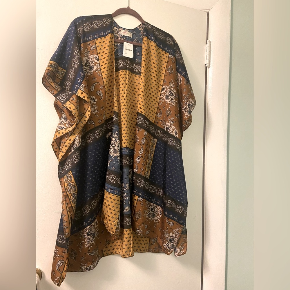 Free people flowy silk cover up